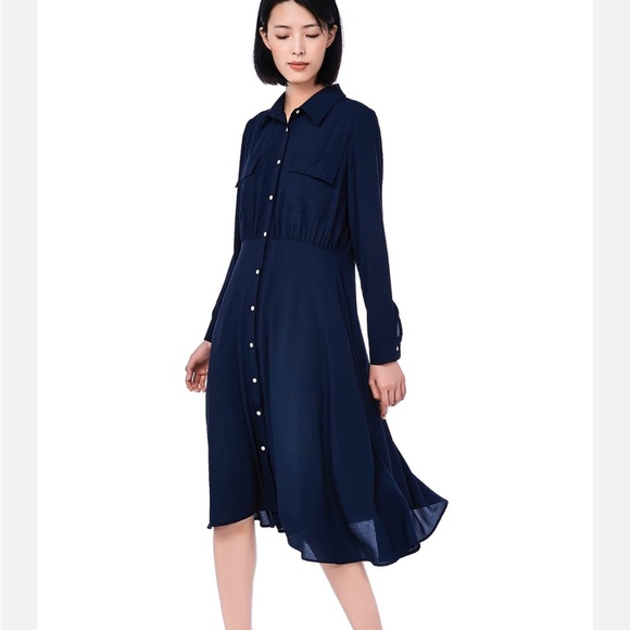 Arket Viscose Crepe Shirt Dress - Picture 2 of 8